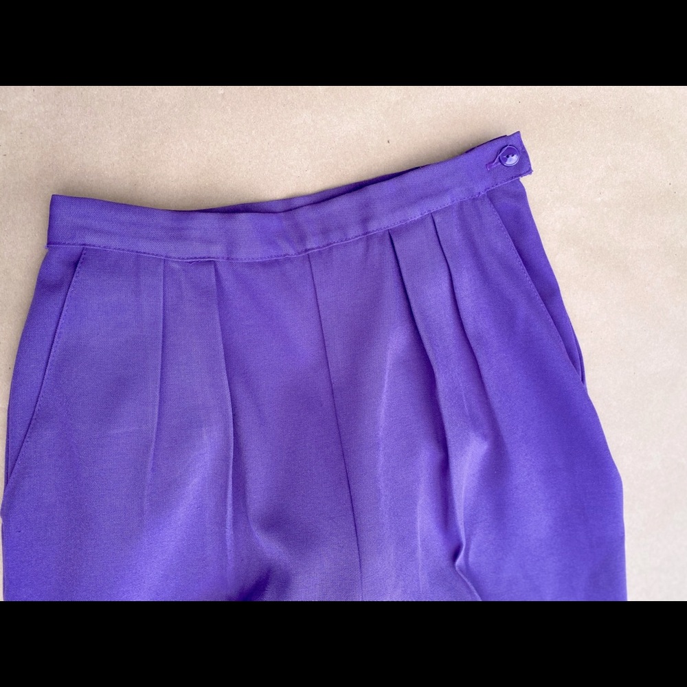 Vintage Purple high waisted slacks size 8
